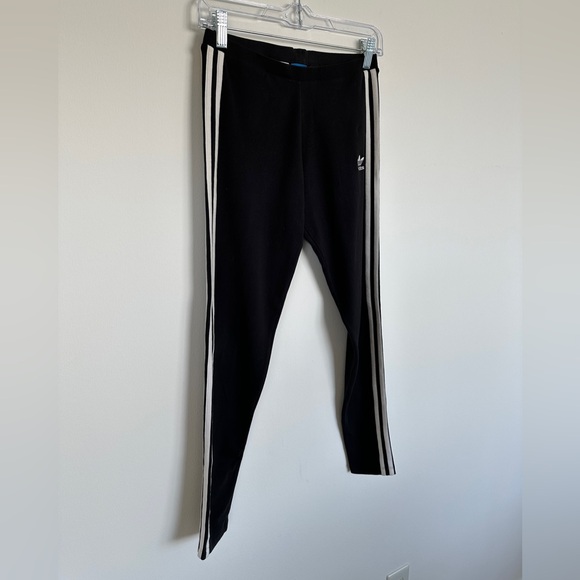 ADIDAS Classic 3 Stripe Women’s Leggings in Black | Size Small - Picture 4 of 7